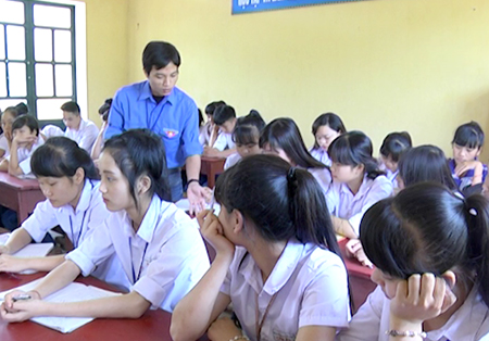 Một giờ lên lớp của thầy giáo Lê Văn Cường - Ảnh: Nhân vật cung cấp Một giờ lên lớp của thầy giáo Lê Văn Cường - Ảnh: Nhân vật cung cấp